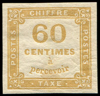 * TAXE - 8   60c. Bistre, TB - 1859-1959 Oblitérés