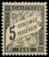 ** TAXE - 14   5c. Noir, Frais Et TTB - 1859-1959 Usati