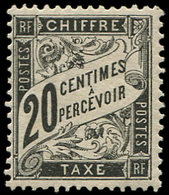 * TAXE - 17  20c. Noir, Quasiment **, TB. C - 1859-1959 Usati