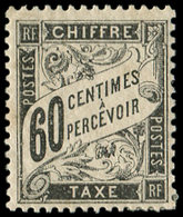 * TAXE - 21  60c. Noir, Bon Centrage, TB - 1859-1959 Gebraucht