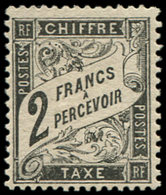 * TAXE - 23   2f. Noir, Frais Et TB. C - 1859-1959 Usati
