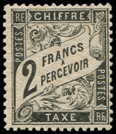 * TAXE - 23   2f. Noir, TB. C - 1859-1959 Used