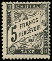 * TAXE - 24   5f. Noir, TB - 1859-1959 Gebraucht