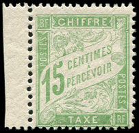 ** TAXE - 30  15c. Vert-jaune, Bdf, TB - 1859-1959 Oblitérés