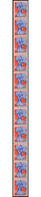 ** ROULETTES - 51  Marianne à La Nef, 0,25 Bleu Et Rouge, BANDE De 11, TB - Coil Stamps