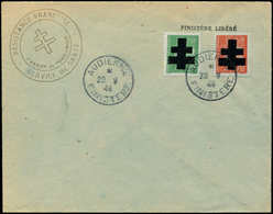 Let TIMBRES DE LIBERATION - AUDIERNE 6 Et 8 : 70c. Orange Et 80c. Vert T II, Obl. 20/9/44 Sur Env., TB - Liberation