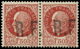 ** TIMBRES DE LIBERATION - BADONVILLER 6 : 1f50 Brun-rouge, PAIRE, TB - Libération