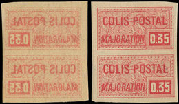 ** COLIS POSTAUX  (N° Et Cote Maury) - 20b  0,35 Rouge, PAIRE NON DENTELEE, Impression RECTO-VERSO, TB - Nuovi