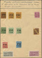 COLIS POSTAUX  (N° Et Cote Maury) - 64, 93, 141/48, 152, 153, Tous Avec Cachet SPECIMEN Collés Sur Feuillet, N°142 Défx, - Mint/Hinged