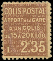 ** COLIS POSTAUX  (N° Et Cote Maury) - 92   2f35 Brun Sur Jaune, Apport à La Gare, TTB - Mint/Hinged