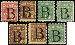 * COLIS POSTAUX  (N° Et Cote Maury) - 97A/97G Série Complète Surchargée B, TB, Cote Yvert - Mint/Hinged