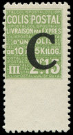 * COLIS POSTAUX  (N° Et Cote Maury) - 103a  2f15 Vert, Dentelé 3 COTES, TB - Mint/Hinged