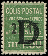 * COLIS POSTAUX  (N° Et Cote Maury) - 127  2f15 Sur 1f50 Vert, Surchargé D, TB, Cote Yvert - Nuovi