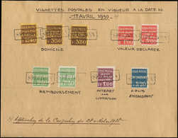 COLIS POSTAUX  (N° Et Cote Maury) - 156/64 Série De 1939, Feuillet SPECIMEN, Tarif Du 1 Avril 1939, TB - Nuovi