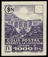 * COLIS POSTAUX  (N° Et Cote Maury) - 169E  1000f. Violet, NON DENTELE, TB - Nuovi