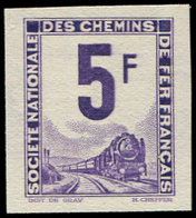 ** COLIS POSTAUX  (N° Et Cote Maury) - Timbres Pour Petits Colis 34 : 5f., Essai En Violet, NON DENTELE, TB - Nuovi