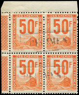 ** COLIS POSTAUX  (N° Et Cote Maury) - Timbres Pour Petits Colis 37af : 50f. Orange, BLOC De 4 Cdf Avec Cachets SPECIMEN - Nuovi