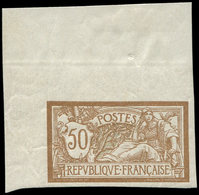 ** VARIETES - 120a  Merson, 50c. Brun Et Gris, NON DENTELE Accidentel, Cdf, TTB - Nuovi