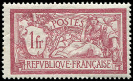 * VARIETES - 121c  Merson,  1f. Lie De Vin, SANS Teinte De Fond, TB - Nuovi