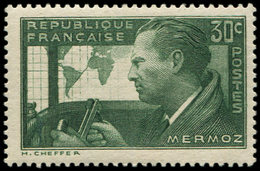 * VARIETES - 337A  Mermoz, 30c. Vert-jaune, Timbre RR, TB. C - Nuovi