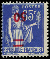 ** VARIETES - 479a  Paix, 50c. S. 65c. Bleu, Surcharge RENVERSEE, TB - Neufs