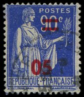 VARIETES - 482c  Paix, 05 Au Lieu De 50 S. 90c. Bleu, Oblitéré, CHIFFRES INTERVERTIS, RR, TTB, Certif. Calves, Cote Maur - Neufs