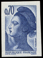 ** VARIETES - 2240   Liberté, 0,70 Bleu-violet, NON DENTELE SANS PHOSPHO, TB. J, Cote Maury - Ungebraucht