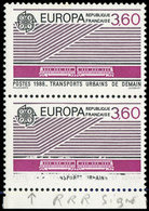 ** VARIETES - 2532   Europa 1988, 3,60, Légende Inférieure DETRUITE, Petit Bdf, Tenant à Normal, TB. C - Neufs