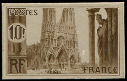 Collection Henri Cheffer - 259   Cathédrale De Reims, 3f., Petite Maquette Photo De Cheffer NON ADOPTEE, Valeur 10f., TB - Unclassified