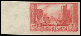 ** Collection Henri Cheffer - 261   La Rochelle, 10f. T I, Essai En Rouge NON DENTELE Bdf, TB. C - Unclassified