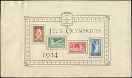 EPREUVES DE LUXE - 183/86 J.O. Paris 1924, épreuve Collective Format Réduit, Sinon TB - Luxury Proofs