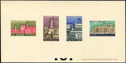 EPREUVES DE LUXE - 1152/55 Villes Reconstruites 1958, épreuve Collective, TB - Luxury Proofs