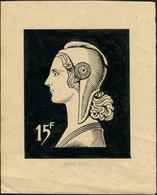 EPREUVES D'ARTISTES ET D'ATELIER - Marianne D'André Spitz, 15f., Projet Non Soumis, Concours De 1953, TB - Artist Proofs