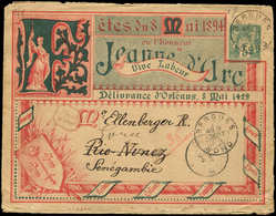 Let ENTIERS POSTAUX - Sage, 5c. Vert, Env. Rec. N°D10 Fête De Jeanne D'Arc, Aff. N°75 PAIRE Et N°101 Bande De 3 Et Unité - Autres & Non Classés