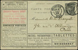 Let ENTIERS POSTAUX - Sage, 10c. Noir, CP TSC N°G35d, Laffaille, S. 4, Obl. BEAUVAIS 8/10/99, TB - Sonstige & Ohne Zuordnung