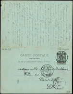 Let ENTIERS POSTAUX - Sage, 10c. Noir, CPRP N°G40 Obl. LILLE 1/2/95, Réponse Obl. GAND 7/2, TB - Altri & Non Classificati