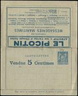 Let ENTIERS POSTAUX - Sage, 15c. Bleu, CL Annonces N°J34g, La Missive 5e édition 31/8/87, Pub Truffes Du Périgord, TTB - Altri & Non Classificati