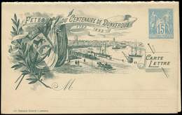 Let ENTIERS POSTAUX - Sage, 15c. Bleu, CL TSC N°J38a, Centenaire De Dunkerque, TB - Altri & Non Classificati