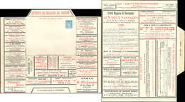 Let ENTIERS POSTAUX - Sage, 15c. Bleu, Env. Lettre Annonces TSC N°J86u, Série Mai 1899, Superbe - Autres & Non Classés