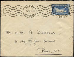 Let LETTRES DU XXe SIECLE - N°186 Obl. Méc. BREST 7/11/36 S. Env., Utilisation Frauduleuse Après Démonétisation, TB - Storia Postale