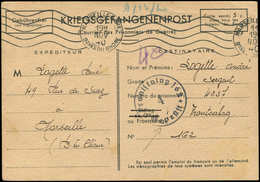 Let Guerre 1939/1945 - Formule Française Kriegsgefangenenpost Vendue 5c. Avec Censure Frontstalag 162/4/Geprüft De Marse - 2. Weltkrieg 1939-1945