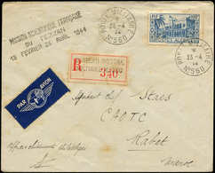 Let Guerre 1939/1945 - Algérie N°203 Obl. POSTE MILITAIRE/N°560 23/4/44 Sur Env. Rec. De Ghadames, Cachet "Mission Scien - Guerra Del 1939-45