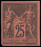 * Colonies Générales - 43   25c. Noir Sur Rouge, Frais Et TB. C - Altri & Non Classificati