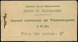 COTE D'IVOIRE Carnet 1 : 40 T. N°44, Gomme Coloniale, TB - Sonstige & Ohne Zuordnung