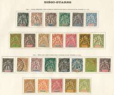 DIEGO SUAREZ 25/37, 38/50 : Séries Groupe De 1892/93, * Ou Obl., Sur FA, TB - Autres & Non Classés