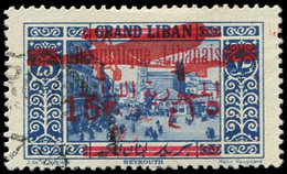 GRAND LIBAN PA 36A : 15p. Sur 25p. Bleu, T II, Obl., TB. J - Altri & Non Classificati