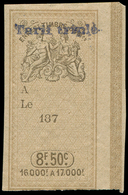 * GUADELOUPE Effet De Commerce De France N°291 : 8f.50c. Surch. "TARIF TRIPLE" Bleu Spécifique Guadeloupe, Rare Et TB - Other & Unclassified