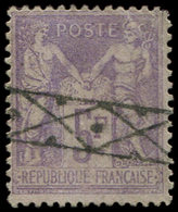 MADAGASCAR 95 : 5f. Violet Sur Lilas Pâle, Obl. Roulette De Caisse D'Epargne Belge, Défx, B/TB, Br. - Altri & Non Classificati