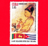 CUBA - Usato - 2009 - 50 Anni Relazioni Tra Cuba E SRI LANKA - 1.05 - Gebraucht