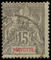 MAYOTTE 16 : 15c. Gris Oblitéré, TB - Other & Unclassified